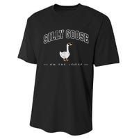 Silly Goose On The Loose Funny Silly Goose University Performance Sprint T-Shirt