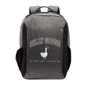 Silly Goose On The Loose Funny Silly Goose University Vector Backpack