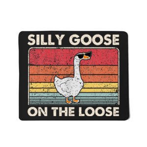 Silly Goose On The Loose Funny Silly Goose University Mousepad