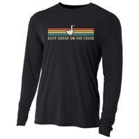 Silly Goose On The Loose Funny Silly Goose University Cooling Performance Long Sleeve Crew