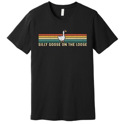 Silly Goose On The Loose Funny Silly Goose University Premium T-Shirt