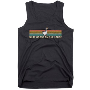 Silly Goose On The Loose Funny Silly Goose University Tank Top