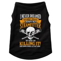 Steamfitter Grumpy Old Pipefitter Tradesman Plumber Pipe Doggie Tank