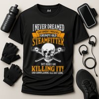 Steamfitter Grumpy Old Pipefitter Tradesman Plumber Pipe Performance Shirt