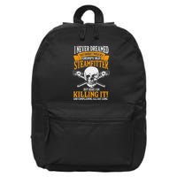 Steamfitter Grumpy Old Pipefitter Tradesman Plumber Pipe 16 in Basic Backpack