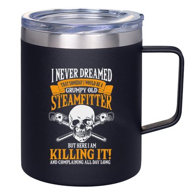 Steamfitter Grumpy Old Pipefitter Tradesman Plumber Pipe 12oz Stainless Steel Coffee Mug