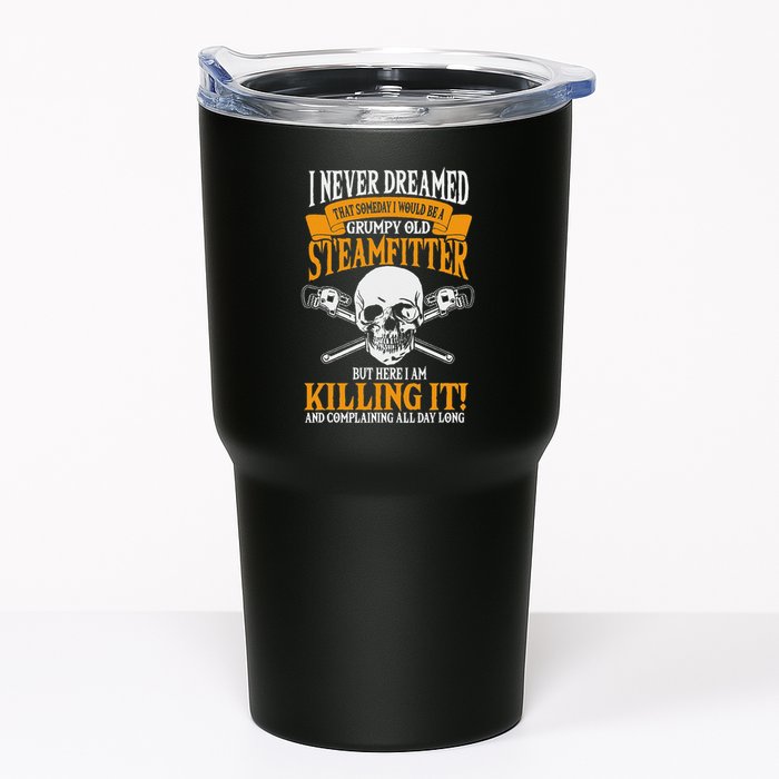 Steamfitter Grumpy Old Pipefitter Tradesman Plumber Pipe Tumbler