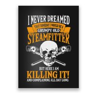 Steamfitter Grumpy Old Pipefitter Tradesman Plumber Pipe Poster