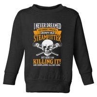Steamfitter Grumpy Old Pipefitter Tradesman Plumber Pipe Toddler Sweatshirt