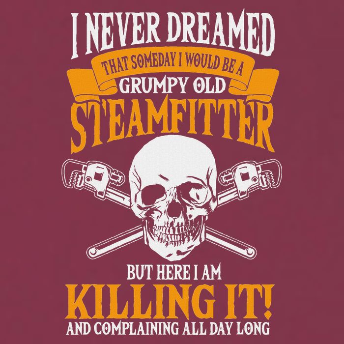 Steamfitter Grumpy Old Pipefitter Tradesman Plumber Pipe 16oz Travel Tumbler
