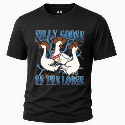 Silly Goose On The Loose Retro Groovy Silly Goose Club Performance Shirt