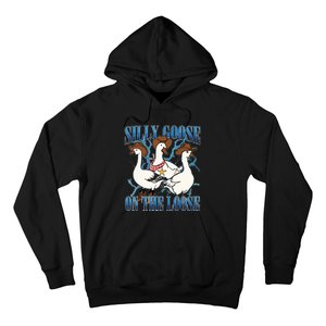 Silly Goose On The Loose Retro Groovy Silly Goose Club Hoodie