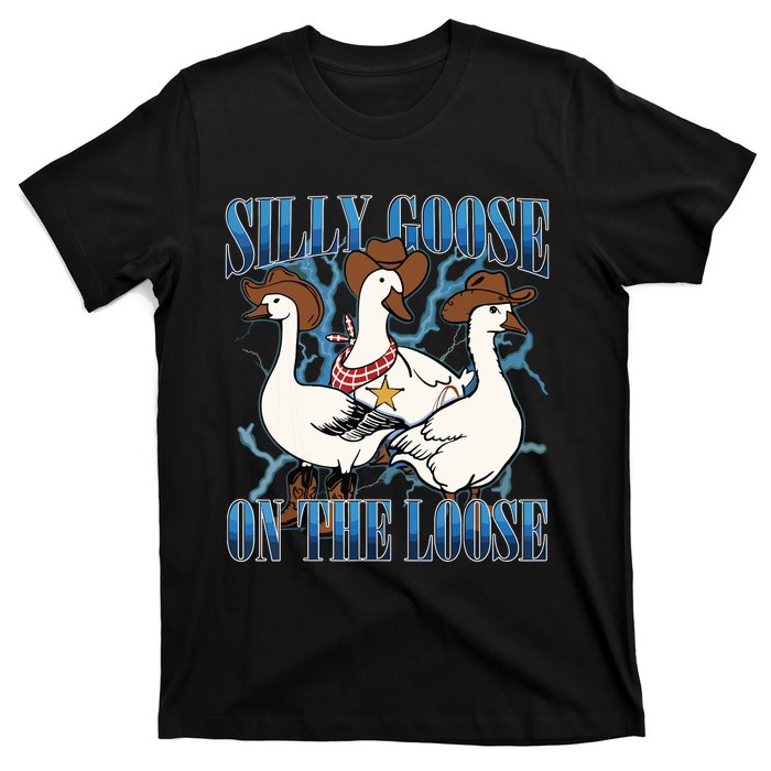 Silly Goose On The Loose Retro Groovy Silly Goose Club T-Shirt