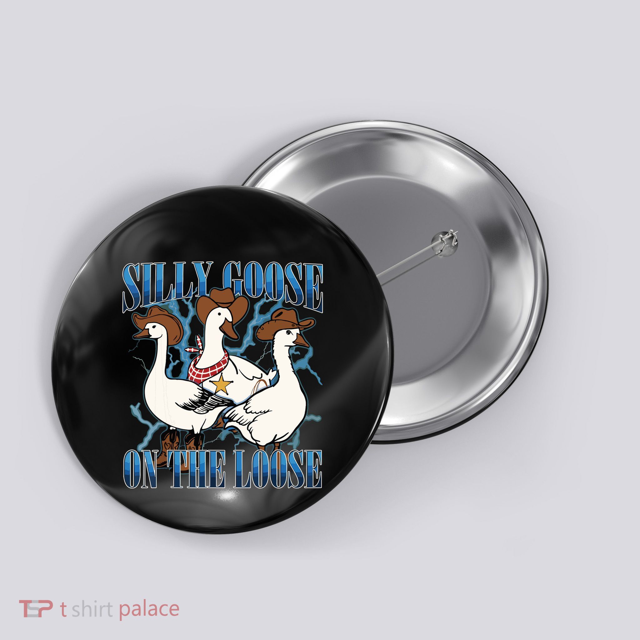 Silly Goose On The Loose Retro Groovy Silly Goose Club Button