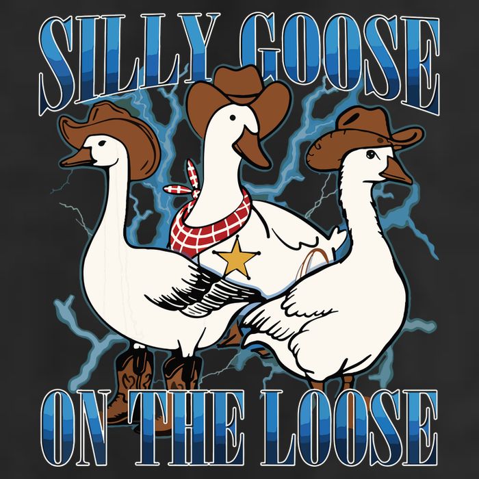 Silly Goose On The Loose Retro Groovy Silly Goose Club Adult Drive Performance Visor