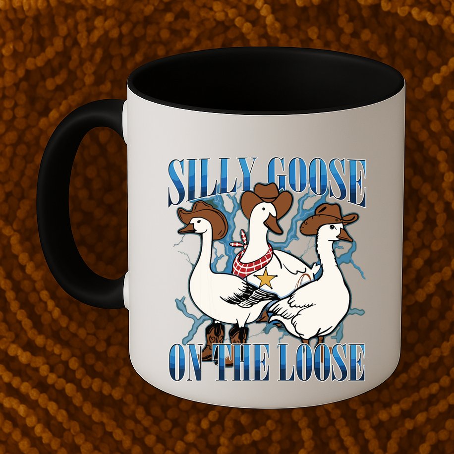Silly Goose On The Loose Retro Groovy Silly Goose Club Mug