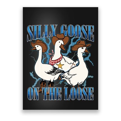 Silly Goose On The Loose Retro Groovy Silly Goose Club Poster