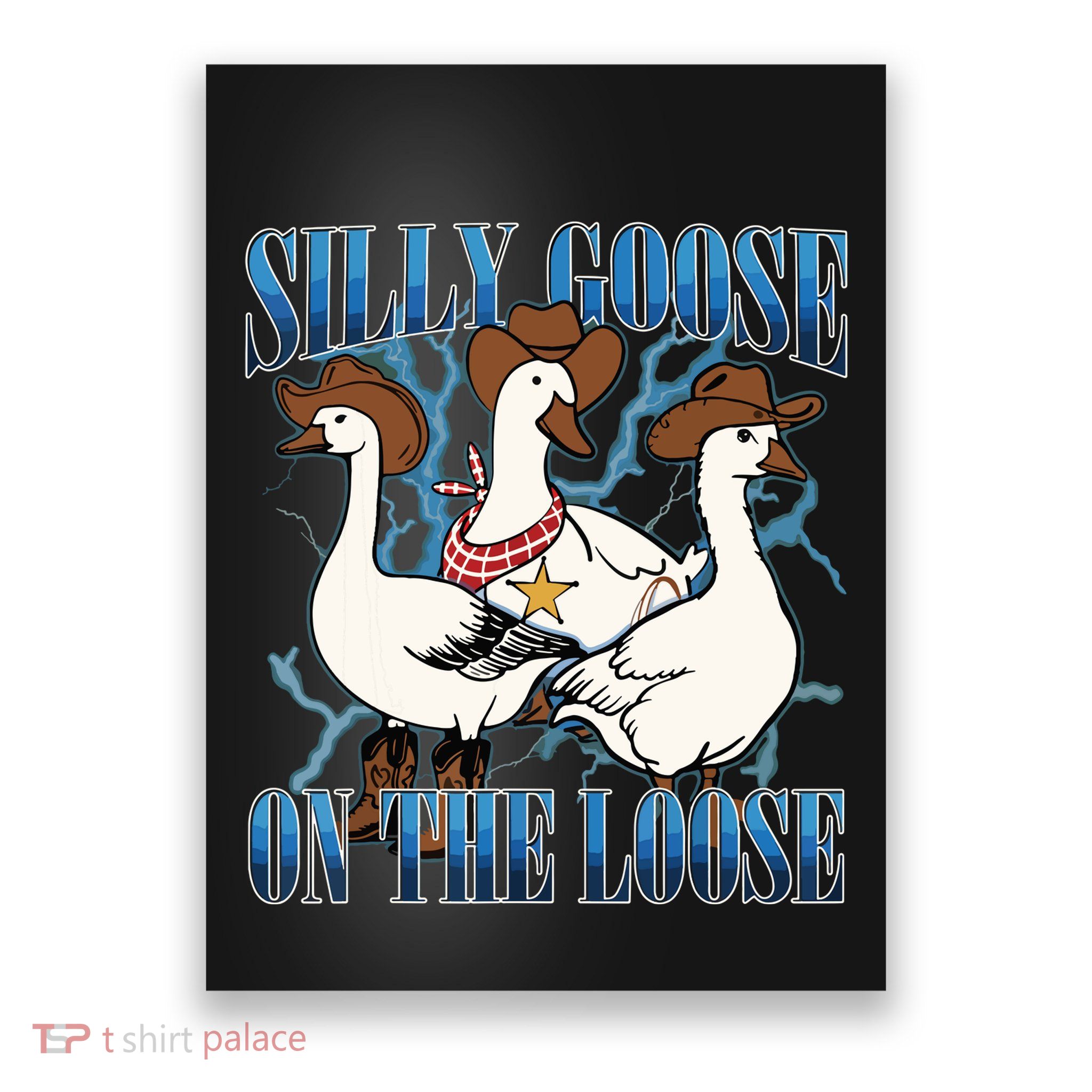 Silly Goose On The Loose Retro Groovy Silly Goose Club Poster
