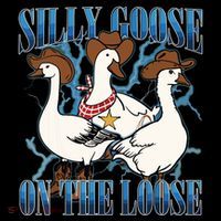 Silly Goose On The Loose Retro Groovy Silly Goose Club Poster