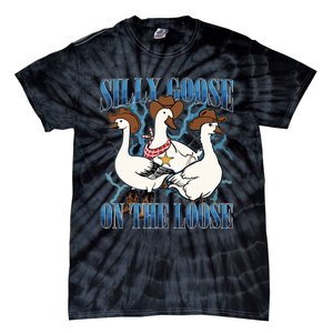 Silly Goose On The Loose Retro Groovy Silly Goose Club Tie-Dye T-Shirt