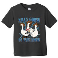 Silly Goose On The Loose Retro Groovy Silly Goose Club Toddler T-Shirt