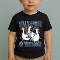 Silly Goose On The Loose Retro Groovy Silly Goose Club Toddler T-Shirt