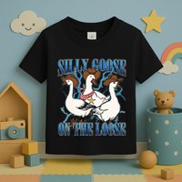 Silly Goose On The Loose Retro Groovy Silly Goose Club Toddler T-Shirt