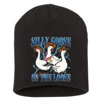 Silly Goose On The Loose Retro Groovy Silly Goose Club Short Acrylic Beanie