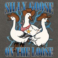 Silly Goose On The Loose Retro Groovy Silly Goose Club Cotton Canvas Backpack