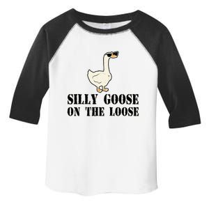 Silly Goose On The Loose Funny Goose Quote Toddler Fine Jersey T-Shirt