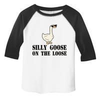 Silly Goose On The Loose Funny Goose Quote Toddler Fine Jersey T-Shirt