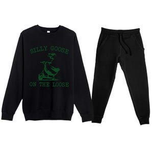 Silly Goose On The Loose Silly Goose Farm Premium Crewneck Sweatsuit Set