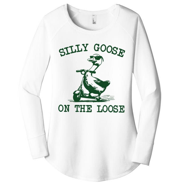 Silly Goose On The Loose Silly Goose Farm Women's Perfect Tri Tunic Long Sleeve Shirt