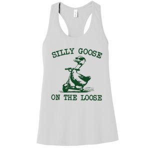 Silly Goose On The Loose Silly Goose Farm Women's Racerback Tank