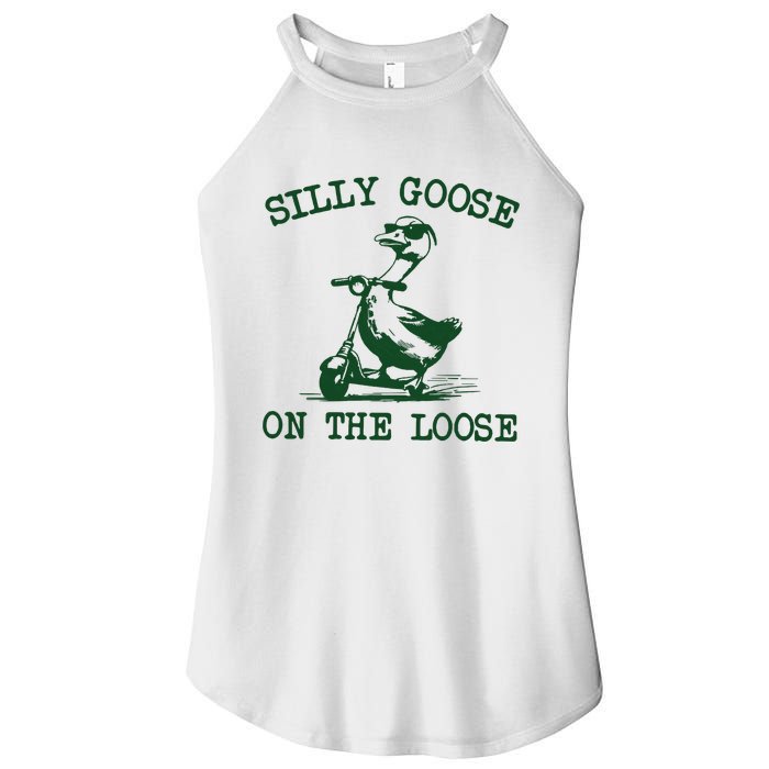 Silly Goose On The Loose Silly Goose Farm Women's Perfect Tri Rocker Tank