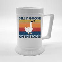 Silly Goose On The Loose Funny Saying Goose Funny Beer Stein