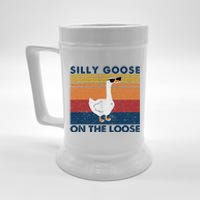 Silly Goose On The Loose Funny Saying Goose Funny Beer Stein