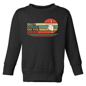 Silly Goose On The Loose Toddler Sweatshirt