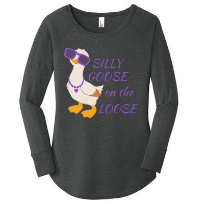 Silly Goose On The Loose Women's Perfect Tri Tunic Long Sleeve Shirt