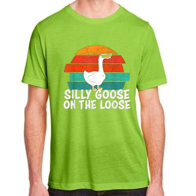 Silly Goose On The Loose Vintage Tee Cool Gift Adult ChromaSoft Performance T-Shirt