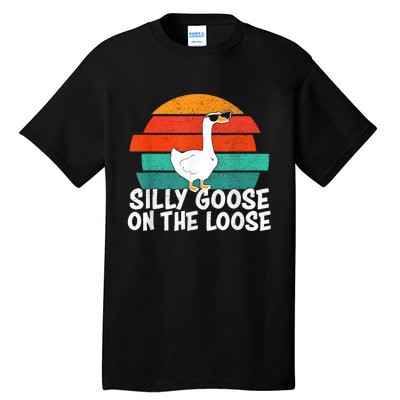 Silly Goose On The Loose Vintage Tee Cool Gift Tall T-Shirt