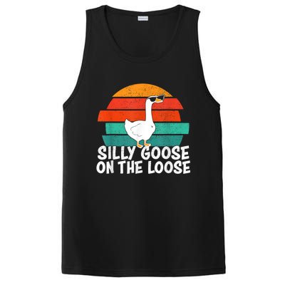 Silly Goose On The Loose Vintage Tee Cool Gift PosiCharge Competitor Tank