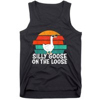 Silly Goose On The Loose Vintage Tee Cool Gift Tank Top