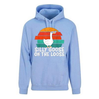 Silly Goose On The Loose Vintage Tee Cool Gift Unisex Surf Hoodie