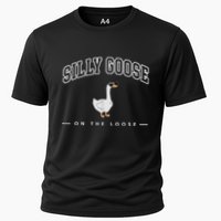 Silly Goose On The Loose Funny Silly Goose University Cooling Performance Crew T-Shirt