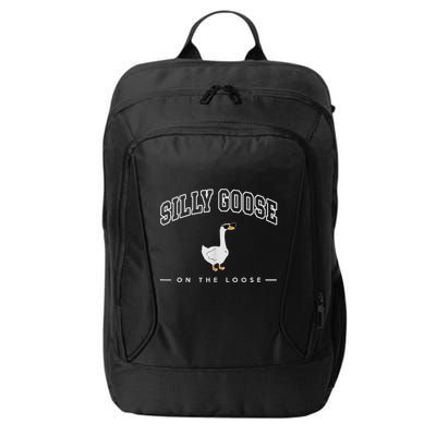 Silly Goose On The Loose Funny Silly Goose University City Backpack