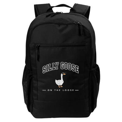 Silly Goose On The Loose Funny Silly Goose University Backpack