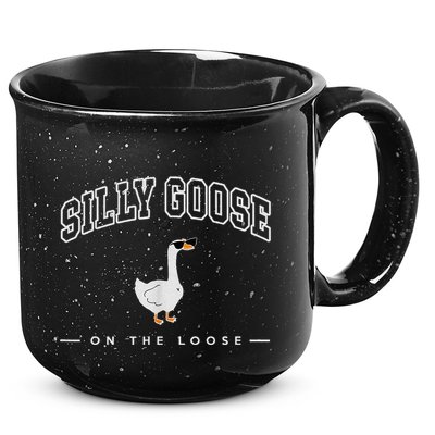 Silly Goose On The Loose Funny Silly Goose University 15oz Campfire Ceramic Mug