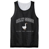 Silly Goose On The Loose Funny Silly Goose University Mesh Reversible Basketball Jersey Tank