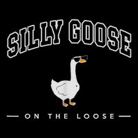 Silly Goose On The Loose Funny Silly Goose University Short Acrylic Beanie